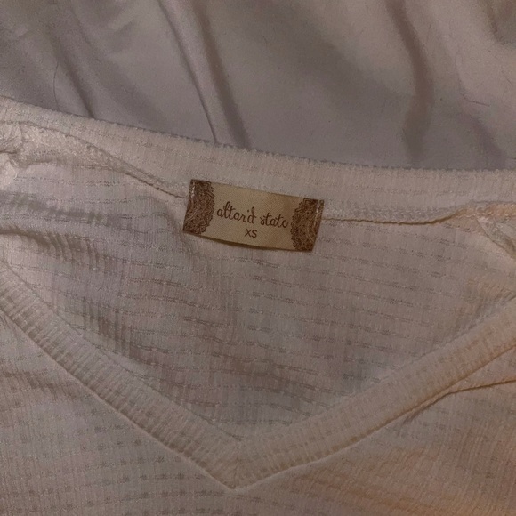 Alterd state white flow sleeve top XS - Picture 3 of 8